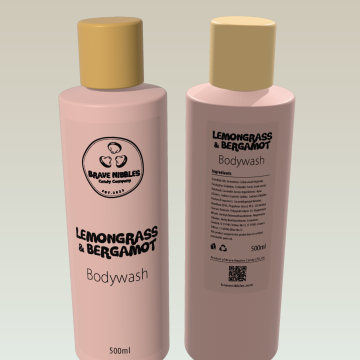 Brave Nibbles Lemon & Bergamot Bodywash (500ml)